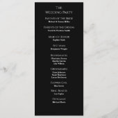 Gothic Till Death Do Us Part Een Skeleton-bruiloft Programma (Achterkant)