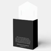 Gothic Till Death Doe ons part Bedankt Zwart Wit Bedankdoosjes (Geopend)