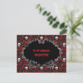 Gothic To my unusual Valentine  Briefkaart (Staand voorkant)