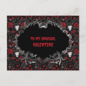 Gothic To my unusual Valentine  Briefkaart (Voorkant)