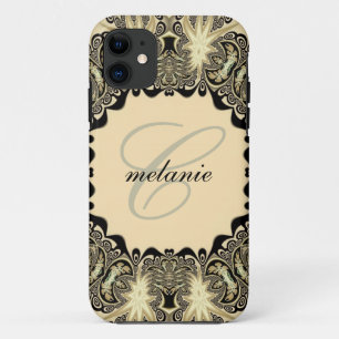  Gothic Tribal Lace Monogram iPhone 5 iPhone 11 Hoesje
