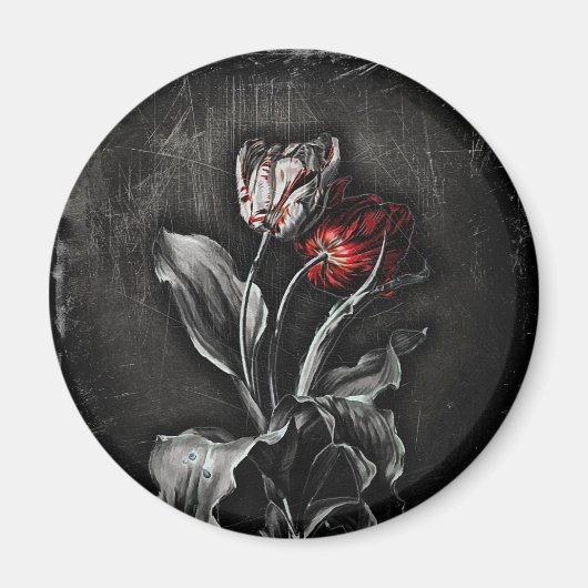 Gothic Tulips Magneet (Voorkant)