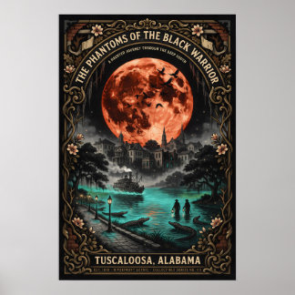 Gothic Tuscaloosa, AL Kunst | Vintage Horror Reize Poster