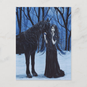 Gothic Unicorn en Fairy Briefkaart