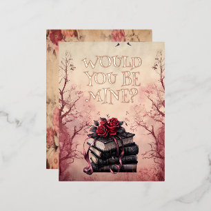 Gothic Valentijnsdag Folie Feestdagen Briefkaart