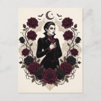 Gothic Vampier Halloweenfeest Burgundy Roos