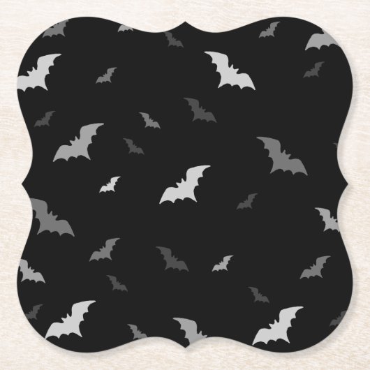 Gothic Vampire Bats Drink Coasters Kartonnen Onderzetters (Voorkant)