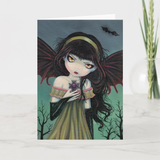 Gothic Vampire Fairy Card Kaart (Voorkant)