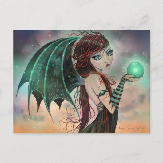 Gothic Vampire Fairy Fantasy Art Briefkaart (Voorkant)