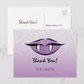 Gothic Vampire Lips Halloween Birthday Hartelijk d Briefkaart (Voorkant / Achterkant)