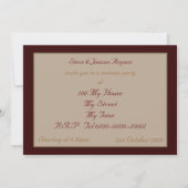 Gothic Vampire Party Invitation Kaart (Achterkant)