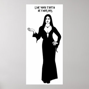Gothic Vampire Woman is een fantastische Quote Art Poster