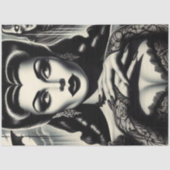 Gothic Vampire Woman Tissuepapier (Voorkant)