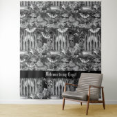 Gothic Vampires Crypt Graveyard Scene met Vleermui Wandkleed (In situ)