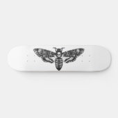 Gothic van de doodskateboard  Moth Skull Skateboard (Horizontaal)