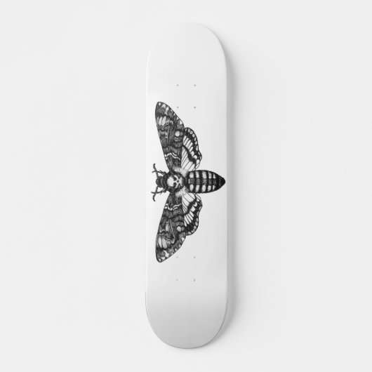 Gothic van de doodskateboard  Moth Skull Skateboard (Voorkant)