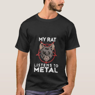 Gothic van metaalratten en zware metalen t-shirt