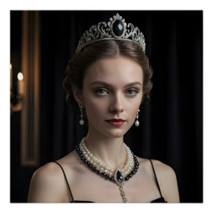 Gothic Velvet Elegance Perfect Poster