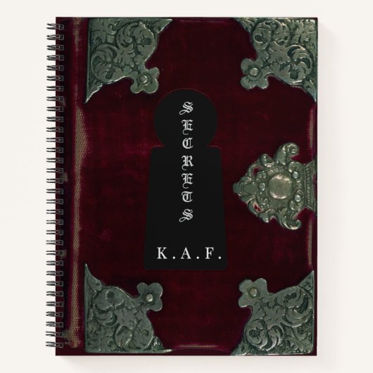 Gothic Velvet "Secrets" Vault Personalized Journal (Devant)