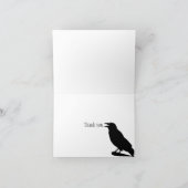 Gothic-verschrikking Baby shower Bedankkaart (Binnen)