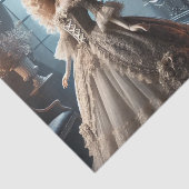 Gothic Victoriaans Doll – Enchanted Dark Tissuepapier (Detail)