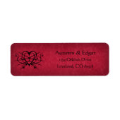 Gothic Victoriaans Lace Wedding Etiket (Voorkant)