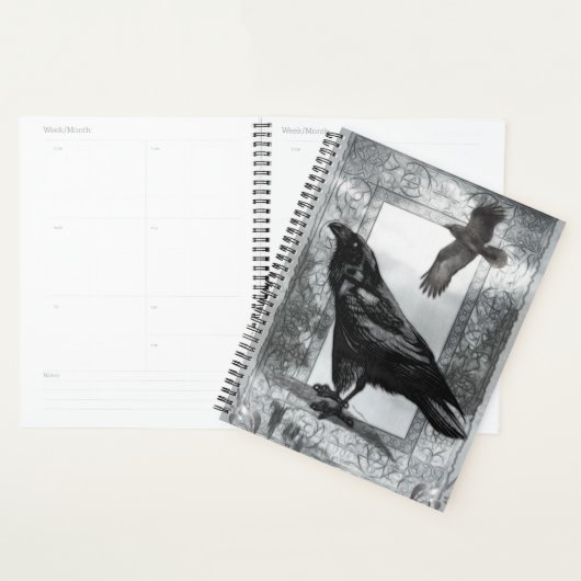 Gothic Victoriaans Raven Fantasy Art Planner (Display)
