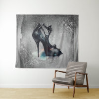 Gothic Vogue Grunge | Blauwgroen Splash Stiletto H