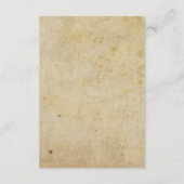 Gothic Wedding Enclosure Card with Aged Paper Informatiekaartje (Achterkant)