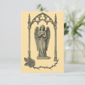 Gothic Wedding Invitation – Somber Angel (AI-Gen) (Debout devant)