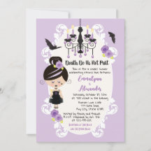 Gothic Wedding Shower nodigt Vampire Bats uit