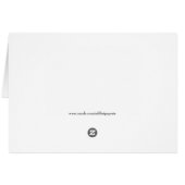 Gothic Wedding Table Seating Card (Achterkant Horizontaal)