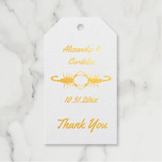 Gothic White Wedding Scorpions Custom Cadeaulabels