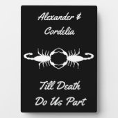 Gothic White Wedding Scorpions Custom Fotoplaat (voorkant)