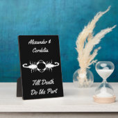 Gothic White Wedding Scorpions Custom Fotoplaat (Zijkant)