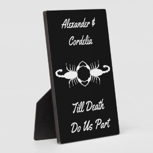 Gothic White Wedding Scorpions Custom Fotoplaat