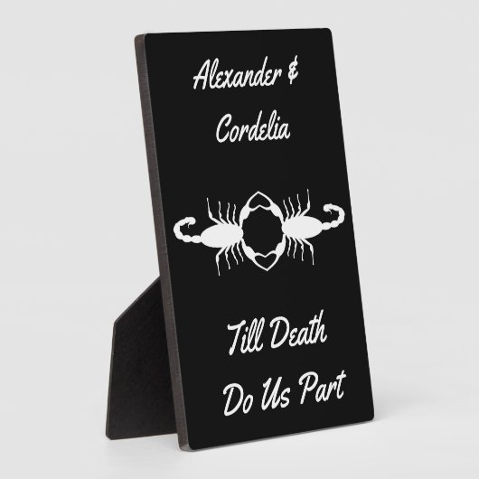 Gothic White Wedding Scorpions Custom Fotoplaat (Zijkant)