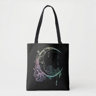 Gothic Wicca Crescent Pastel Gothic Moon Draagtas