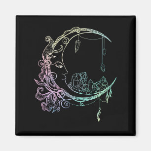 Gothic Wicca Crescent Pastel Gothic Moon Magneet
