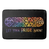 Gothic Window Rainbow Pride Badmat (Voorkant)