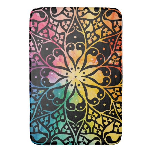 Gothic Window Rainbow Pride Badmat (Voorkant Verticaal)