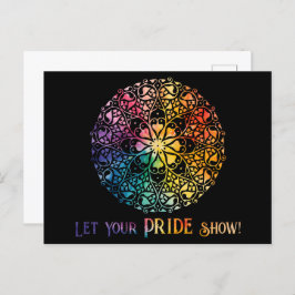 Gothic Window Rainbow Pride Briefkaart