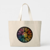 Gothic Window Rainbow Pride Grote Tote Bag (Achterkant)