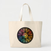 Gothic Window Rainbow Pride Grote Tote Bag (Voorkant)