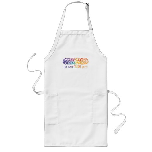 Gothic Window Rainbow Pride Lang Schort (Voorkant)