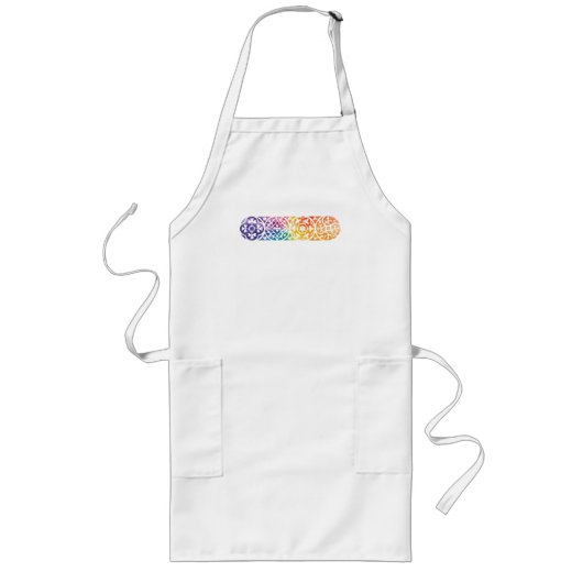 Gothic Window Rainbow Pride Lang Schort (Voorkant)