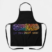 Gothic Window Rainbow Pride Schort (Voorkant)