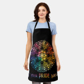 Gothic Window Rainbow Pride Schort (Gedragen)