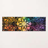 Gothic Window Rainbow Pride Yogamat (Voorkant (horizontaal))
