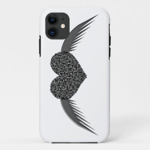 Gothic Winged Love Heart iPhone 5 Hoesje